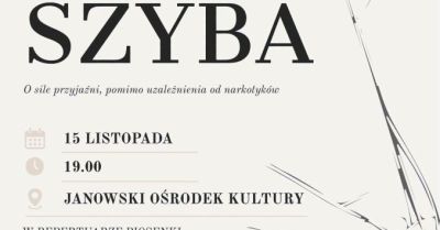 Spektakl muzyczny Szyba odbędzie się 15 listopada